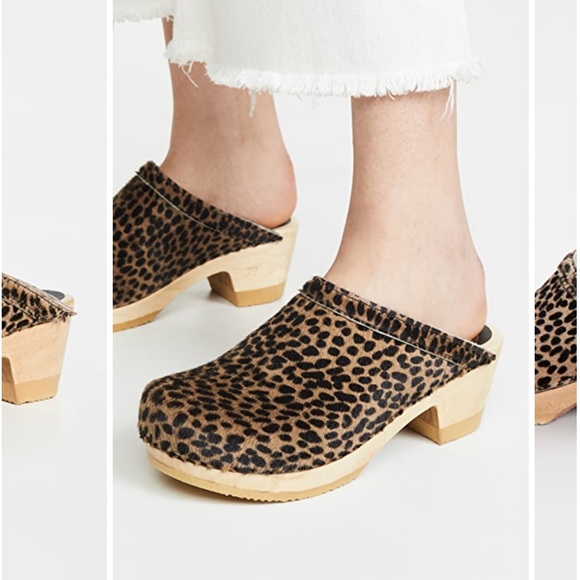No. 6 Shoes - No. 6 Spotted Pony Hair Clogs